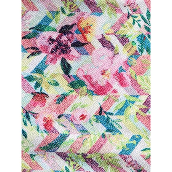 ALK Women's XS Lularoe Cassie Floral Multicolor Crepe Pencil Straight Skirt NEW - Picture 2 of 9